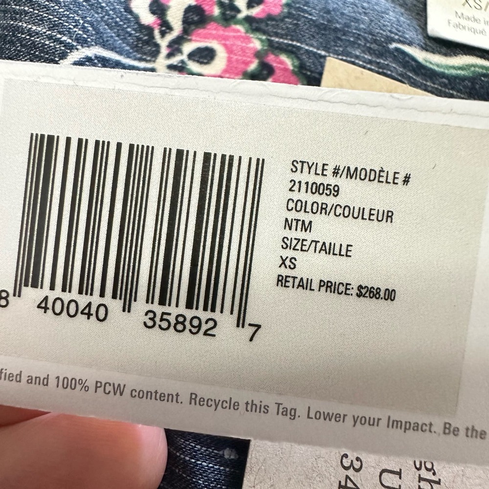 Sundance Catalog Outerknown Oceana Midi Floral Dress Size XS NWT Orig $268 - Picture 6 of 12